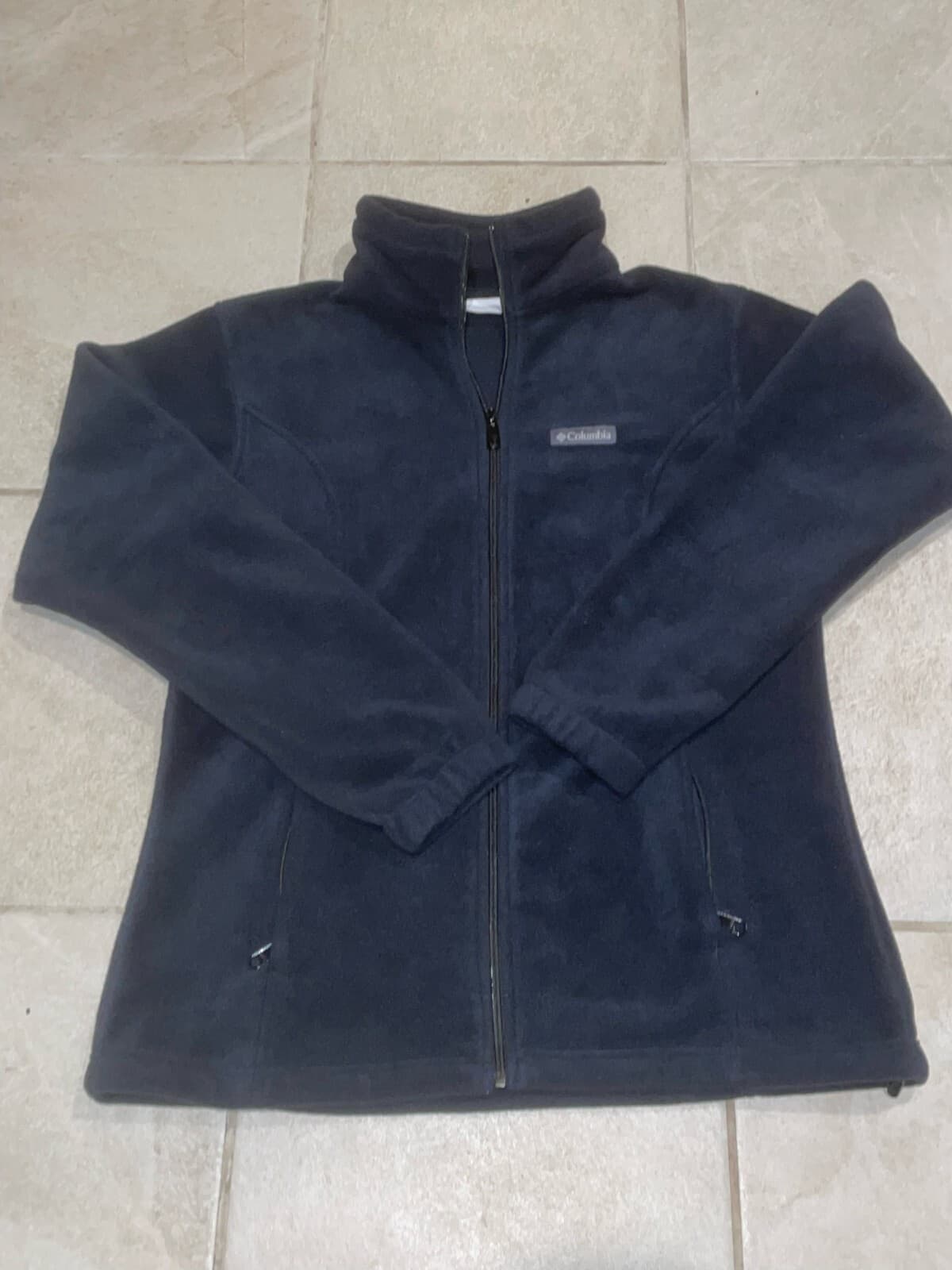 Columbia XL0668 Womens Large Black Full Zip Fleece Jacket