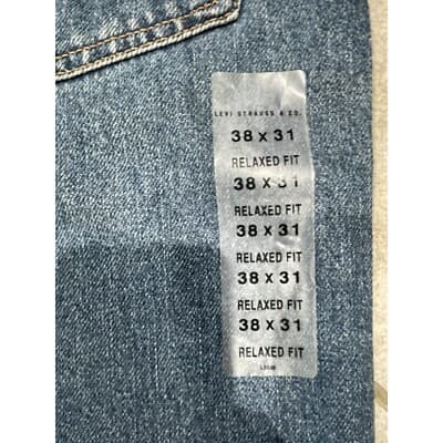 New Vintage Levis 550 Jeans Mens 38x31 Relaxed Fit Blue Medium Wash Y2K 2001 NWT - Thumbnail 4