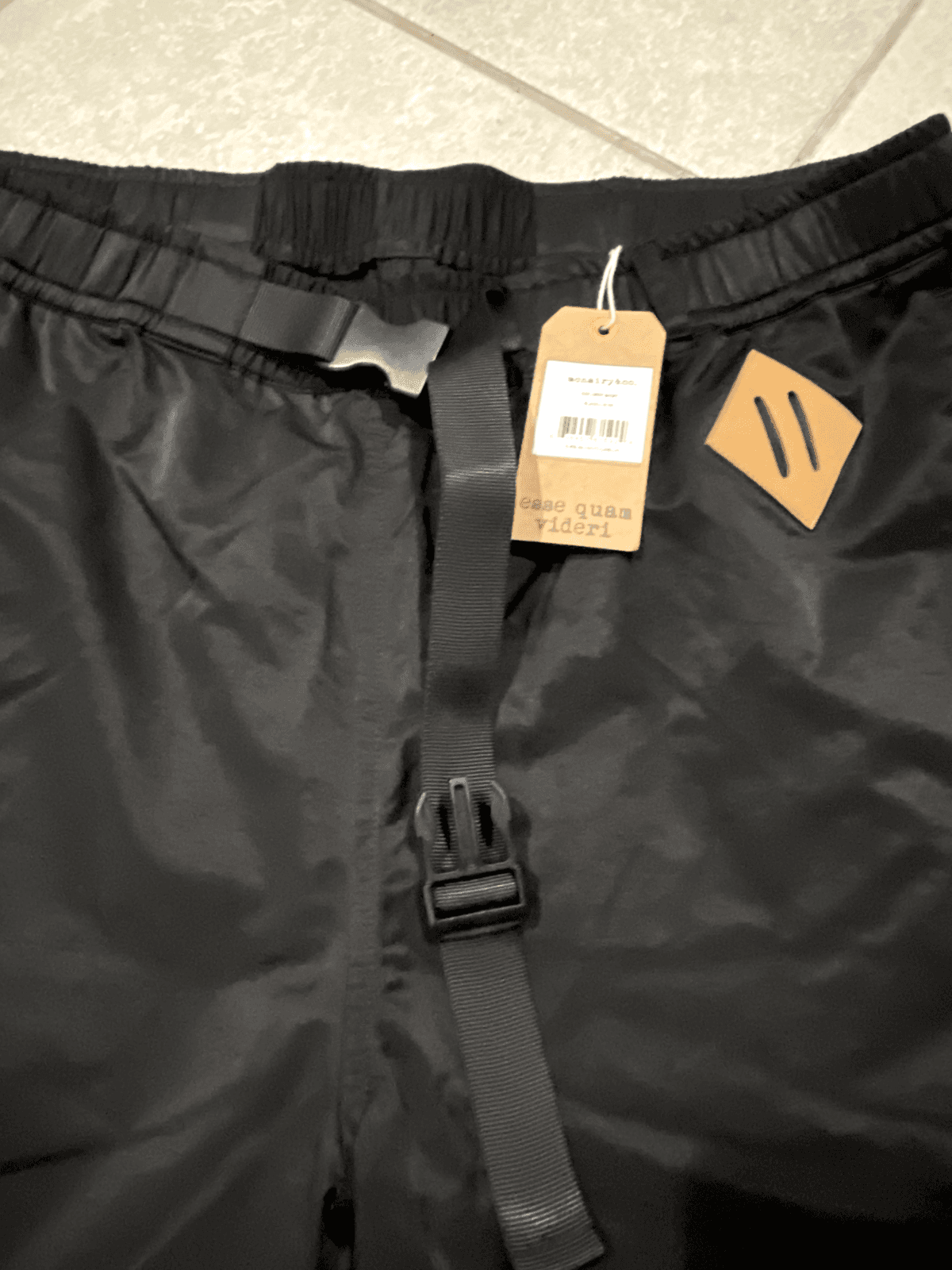 Mark McNairy Co Shorts Mens Large Black Explorer Belted 6" Active Walk Casual - Thumbnail 2