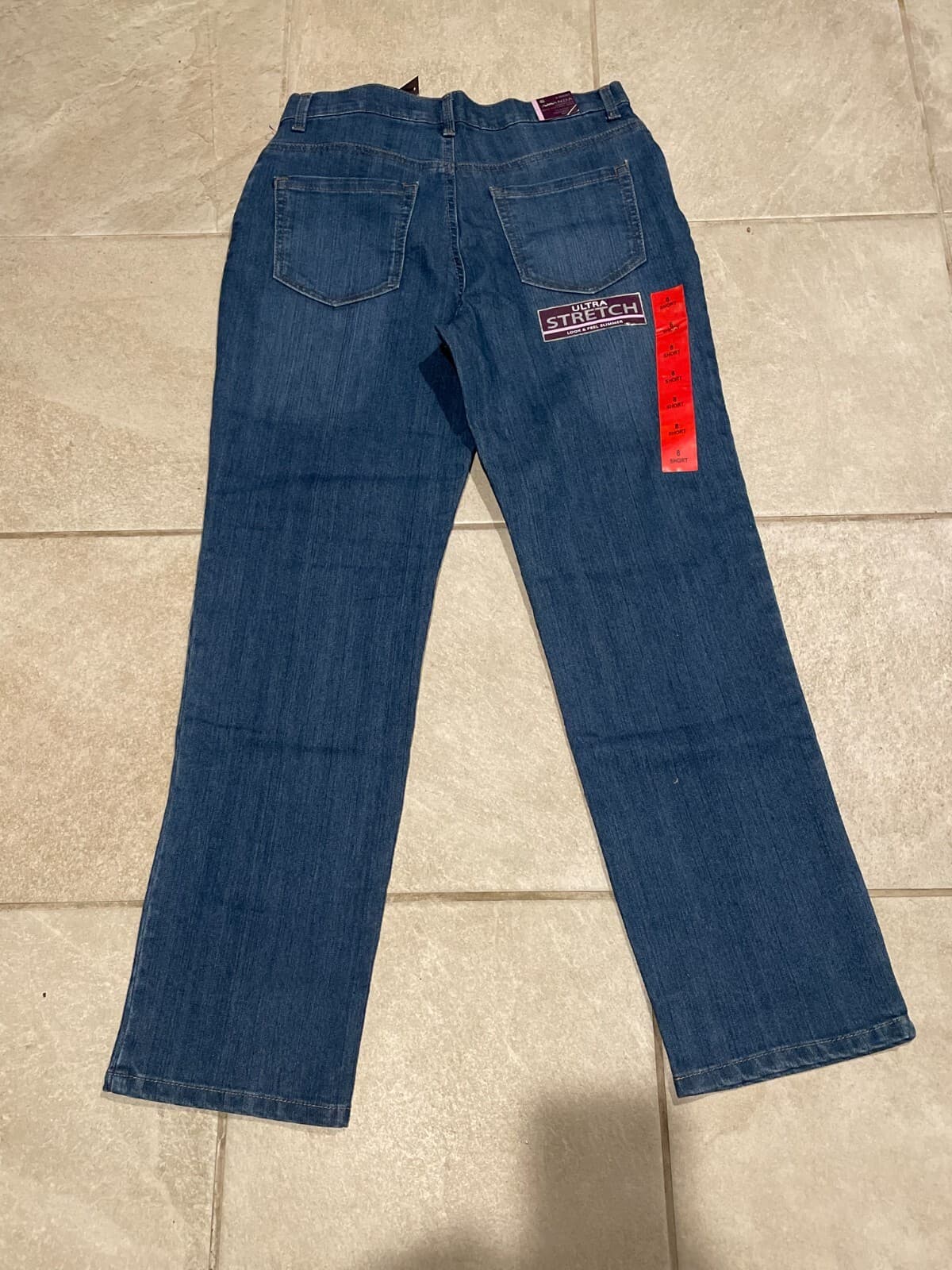 Gloria Vanderbilt 8 Short Amanda Classic Fit Tapered Leg Mid-Rise Jean Boardwalk - Thumbnail 5
