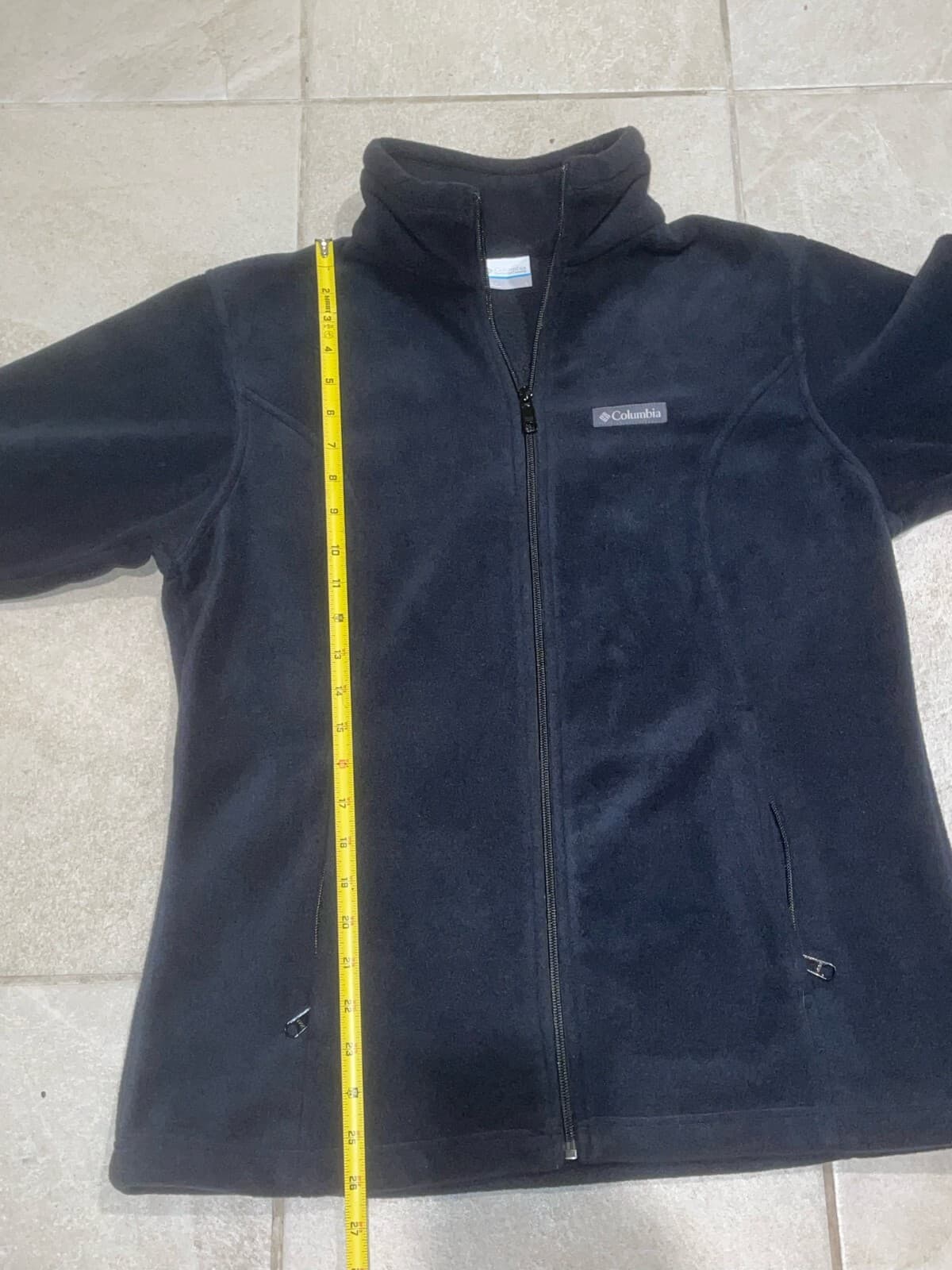 Columbia XL0668 Womens Large Black Full Zip Fleece Jacket - Thumbnail 4