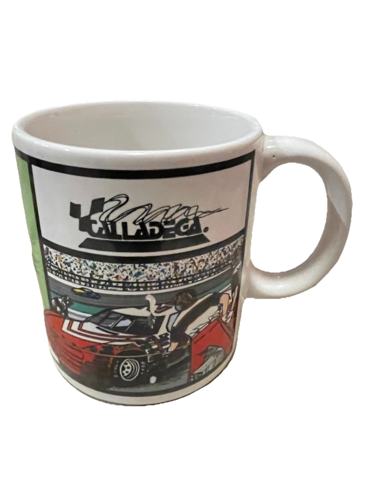 Vintage NASCAR 1988 Talladega CUP SERIES RACING~ Coffee Mug~ Beautiful L@@K