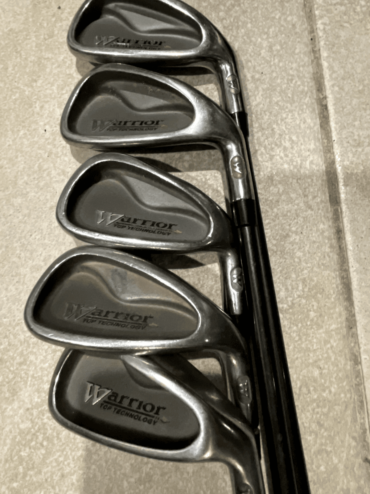 Warrior Custom Golf Iron Set 3-6 + PW Regular Graphite Shafts NEW GRIPS - Thumbnail 2