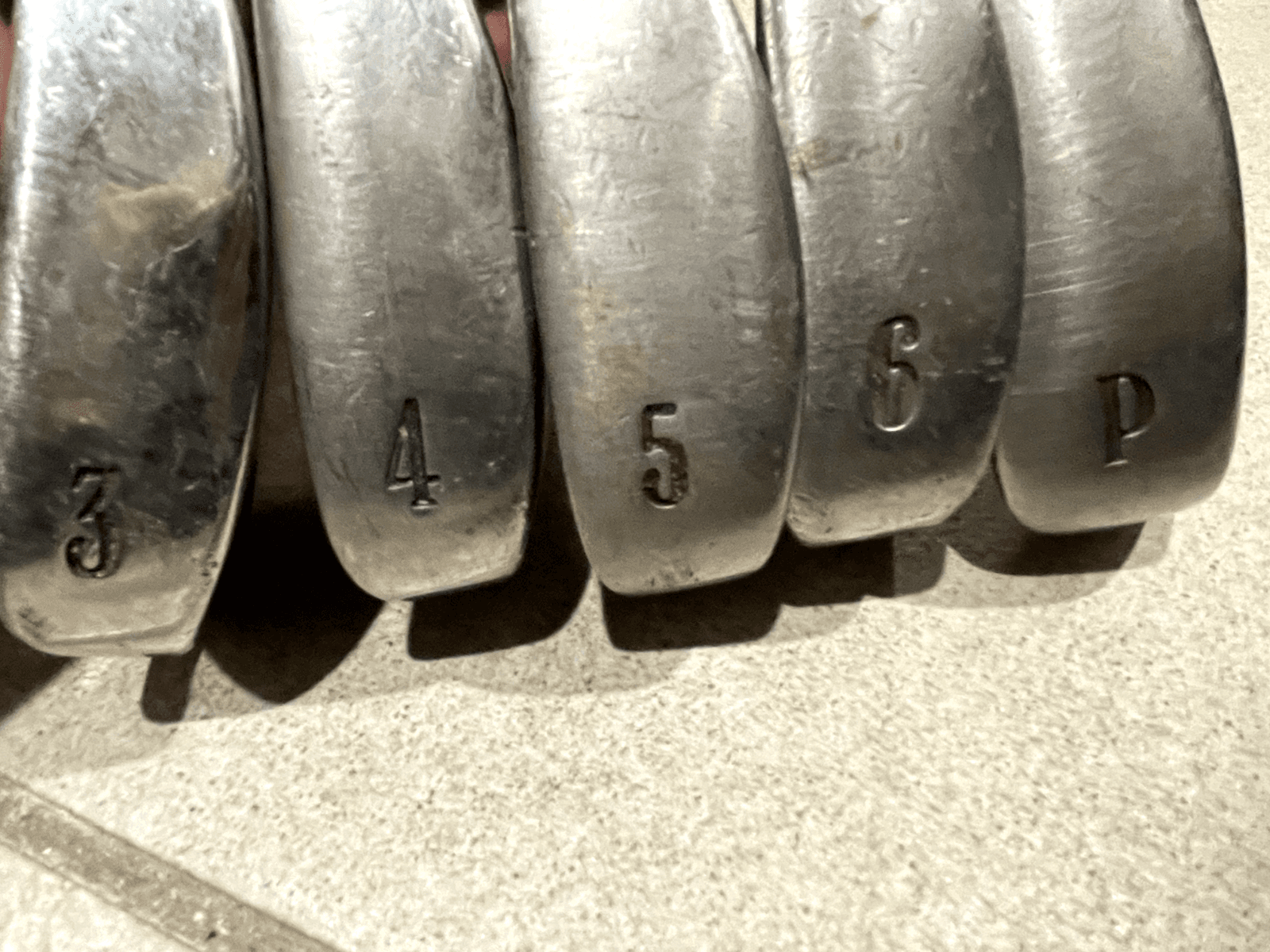 Warrior Custom Golf Iron Set 3-6 + PW Regular Graphite Shafts NEW GRIPS