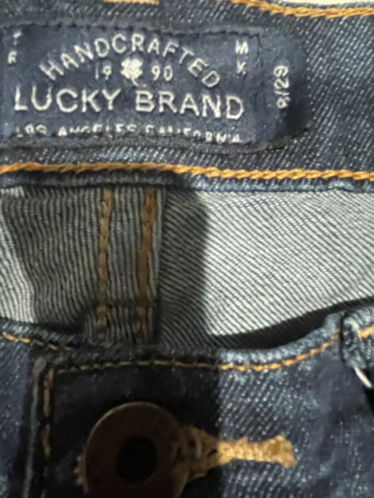Lucky Brand Sweet Crop Jeans Womens Size 9/29 Blue Denim Straight 32x28 - Thumbnail 5