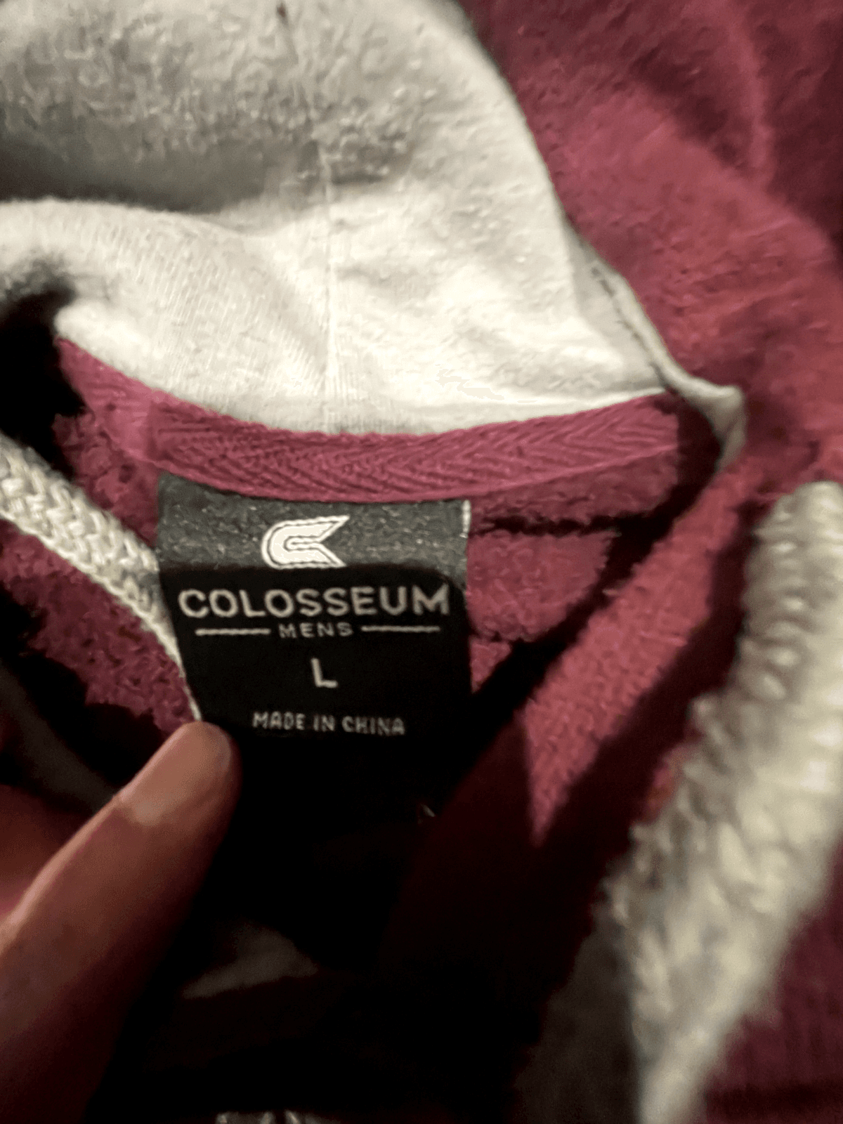 Texas A&M Aggies Hoodie Mens L Colosseum Maroon Long Sleeve Pullover Sweatshirt - Thumbnail 5