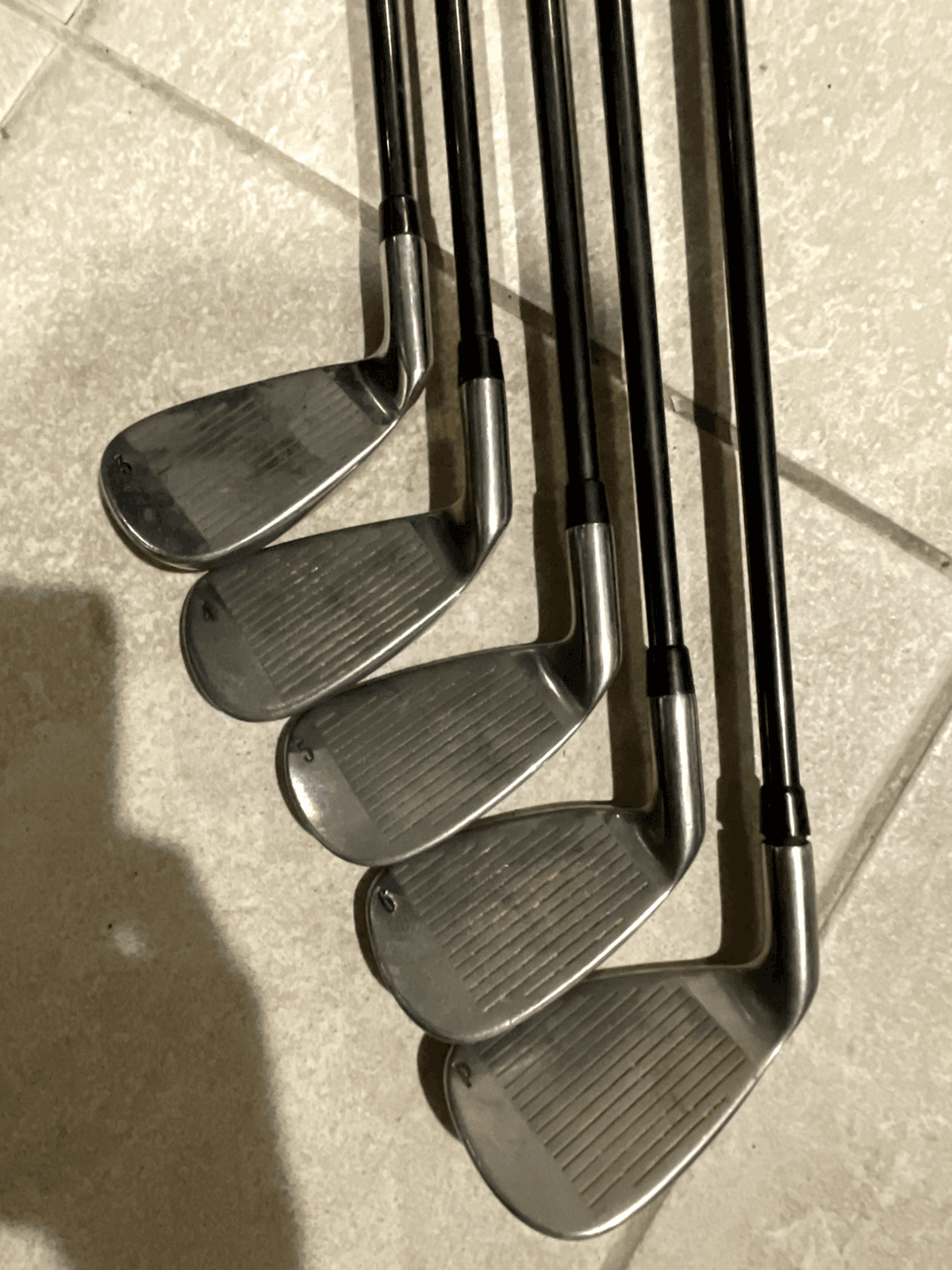 Warrior Custom Golf Iron Set 3-6 + PW Regular Graphite Shafts NEW GRIPS - Thumbnail 3
