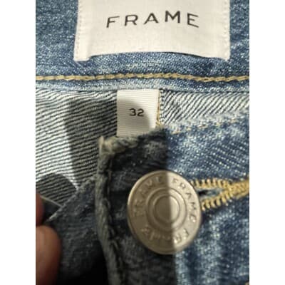 Frame Le Jane High Rise Baggy Loose Straight Jeans Size 32 Fits 35x34 - Thumbnail 7