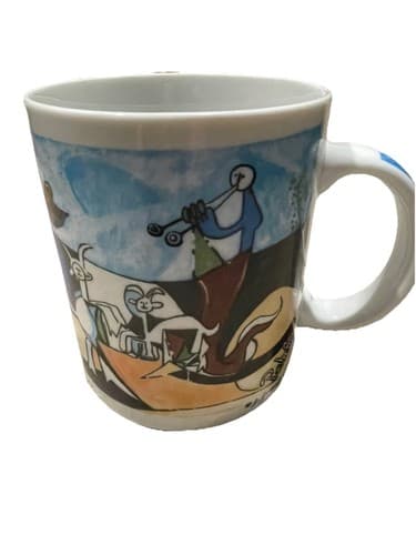 VTG Chaleur Master Collection D. Burrows Pablo Picasso Mug, Joie de Vivre, 16oz