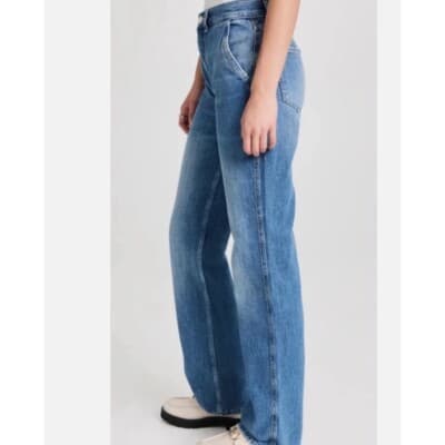 Frame Le Jane High Rise Baggy Loose Straight Jeans Size 32 Fits 35x34