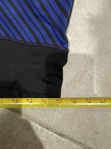 Red, White & Blue Striped Black Athleta Leggings Size XL - Thumbnail 4