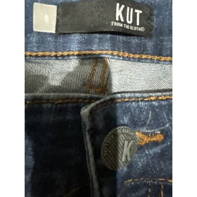 Kut Natalie Kurvy Bootcut Jeans Size 0 Dark Wash Mid-rise 27x33 READ - Thumbnail 8