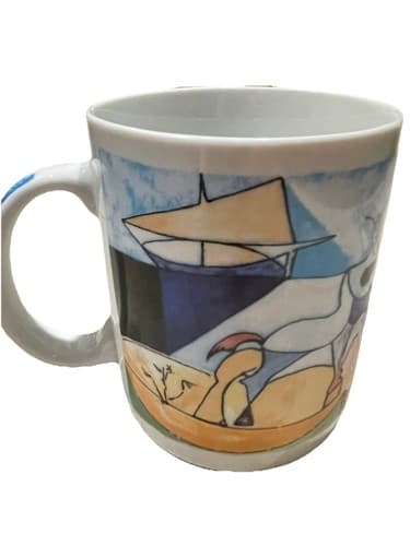 VTG Chaleur Master Collection D. Burrows Pablo Picasso Mug, Joie de Vivre, 16oz - Thumbnail 3