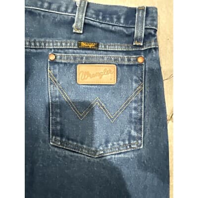 VTG Y2K Wrangler 13MWZ Jeans Mens 38x32 Blue Med Wash Cowboy Cut Actual 38x31 - Thumbnail 8