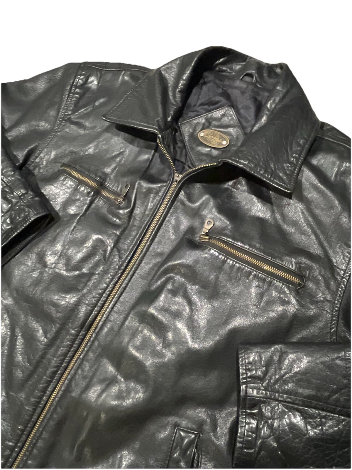 Vintage Aliza’s Outerwear Leather Bomber Jacket Medium Adult
