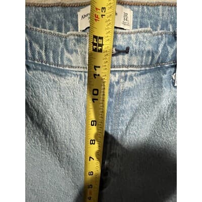 Abercrombie & Fitch Jeans Womens 32/14s Blue The '90s Straight Ultra High Rise - Thumbnail 4
