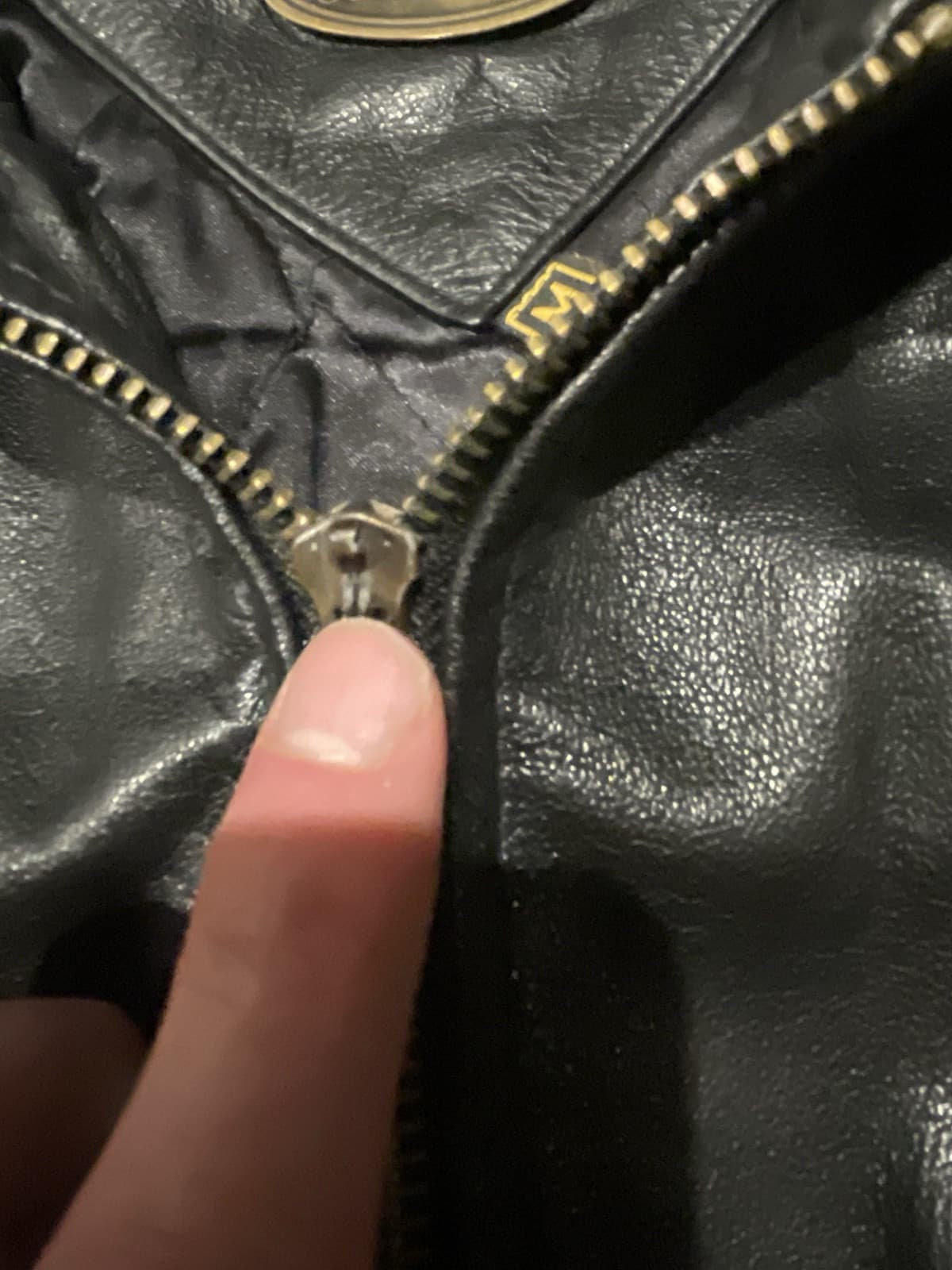 Vintage Aliza’s Outerwear Leather Bomber Jacket Medium Adult - Thumbnail 8