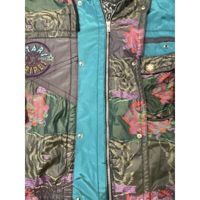 Vintage Luhta Sport Stars and Stripes Jacket 1980's Sz 40 Tiger Pattern - Thumbnail 9