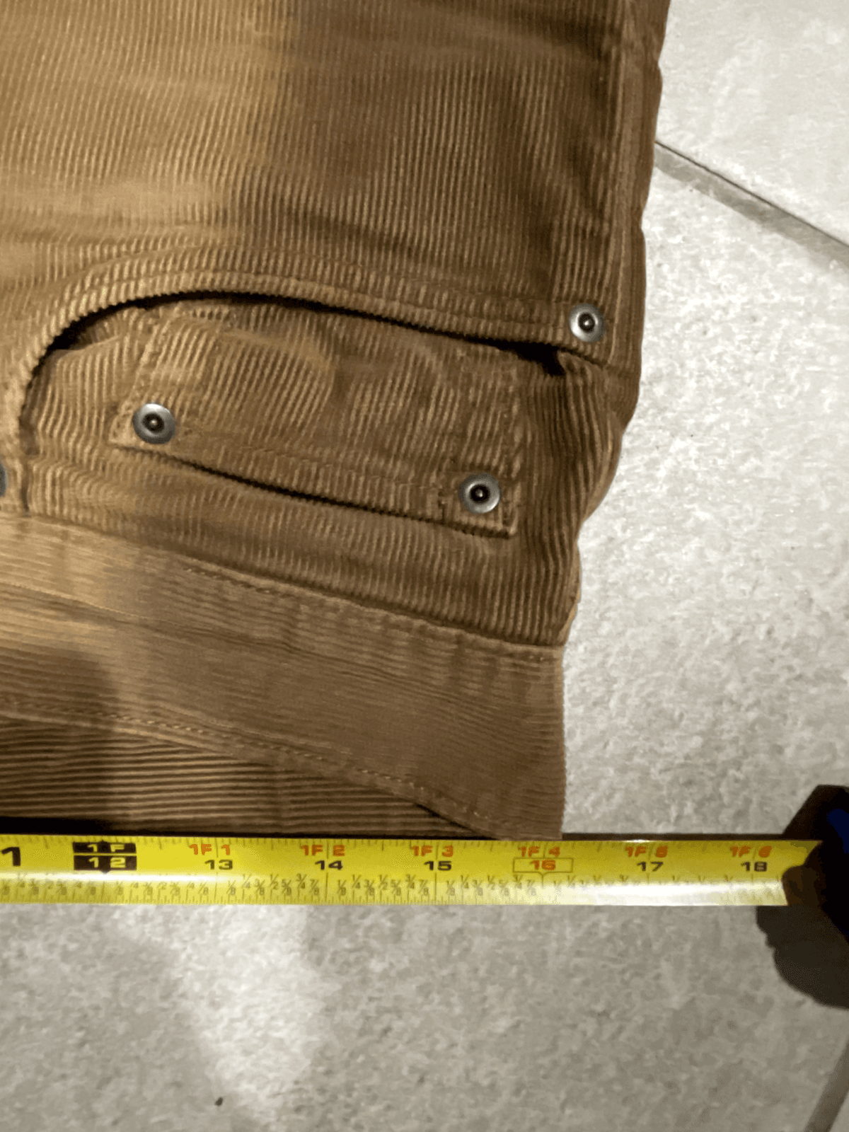 Banana Republic Straight Corduroy Men's 32x30 Brown 5-Pocket Pima Cotton - Thumbnail 4