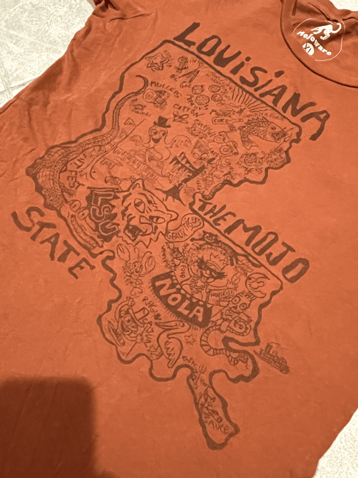 Vintage Rare 90s Mojoware Louisiana T-Shirt Size XL Womens - Thumbnail 2