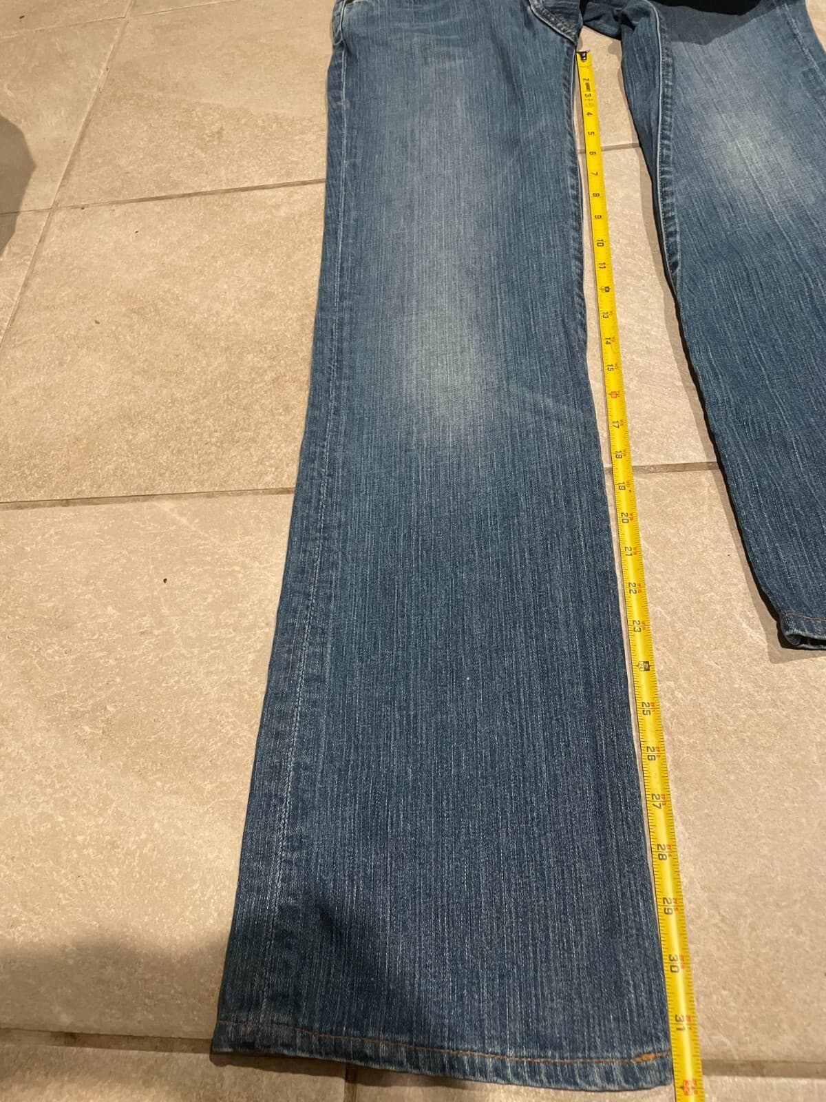 VTG J. Crew Jeans Y2K Bootcut Wide Leg Denim Womens 30x32 Mid Rise Stretch - Thumbnail 5