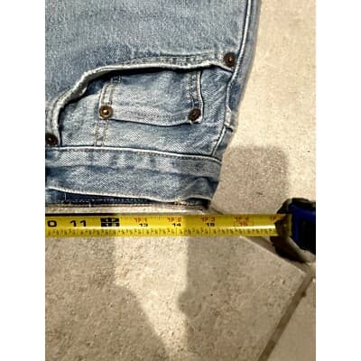 Re/Done Womens Jeans 70s Ultra High Rise Wide Leg 60s Fade Wash Button Fly 30 - Thumbnail 4