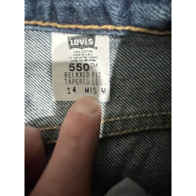 VTG Levis 550 Relaxed Fit Tapered Leg Mom Jeans Womens 14 MIS Y2K Fits 30x30 - Thumbnail 7