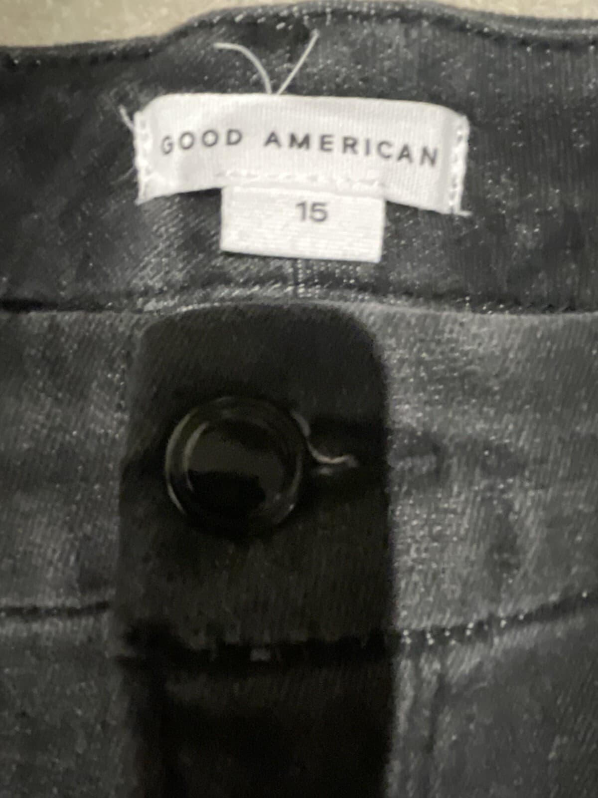 Good American Style GPSK419TFT Good Petite Skinny Black Sz 15 (30x26) T84 - Thumbnail 6