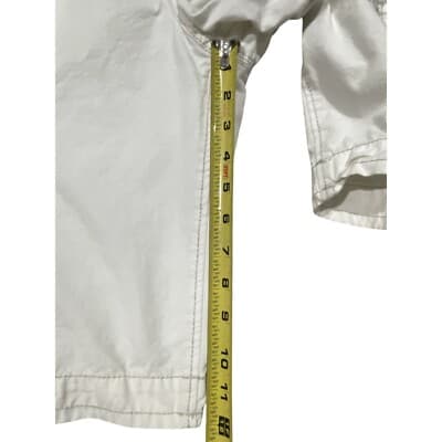 Men's Vintage Y2K Jet Lag Paratrooper White Cargo Shorts Size 38 - Thumbnail 4