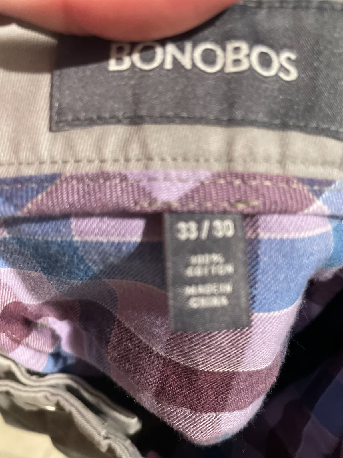 Bonobos Mens Light Gray Chino Dress Work Pants 33/30 Measured 34x28 - Thumbnail 4
