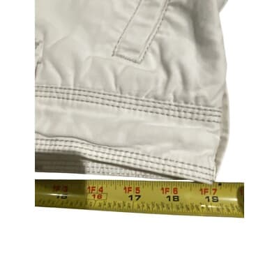 Men's Vintage Y2K Jet Lag Paratrooper White Cargo Shorts Size 38 - Thumbnail 3