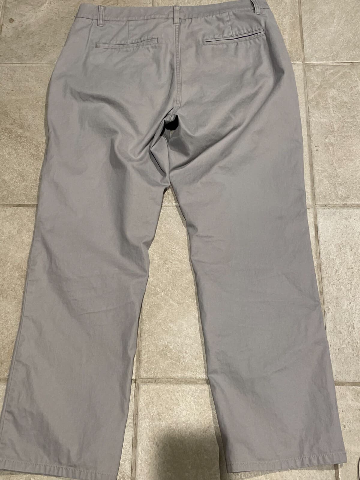 Bonobos Mens Light Gray Chino Dress Work Pants 33/30 Measured 34x28 - Thumbnail 5