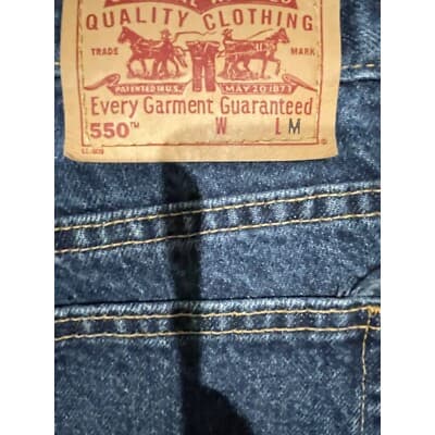 VTG Levis 550 Relaxed Fit Tapered Leg Mom Jeans Womens 14 MIS Y2K Fits 30x30 - Thumbnail 5
