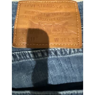 Levis Premium 511 Slim Fit Flex Stretch Jeans Blue Men's Tag 31x32 Fits 29x31 - Thumbnail 5