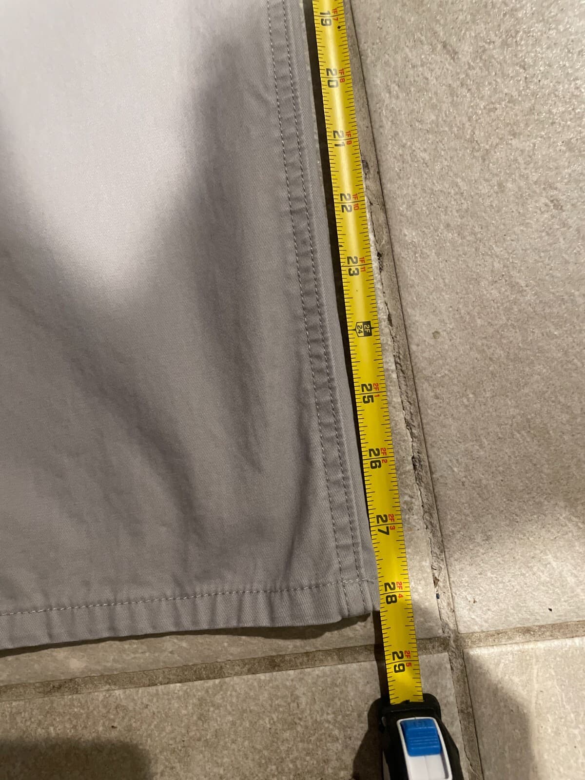 Bonobos Mens Light Gray Chino Dress Work Pants 33/30 Measured 34x28 - Thumbnail 3