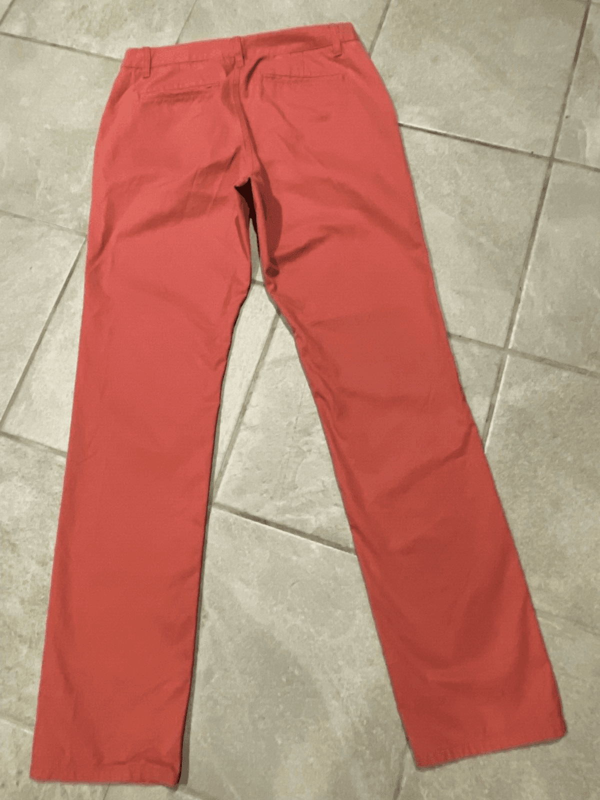 Bonobos Chino Pants Mens Size 32x33 Peach Pink Slim Staight Trousers Slacks - Thumbnail 2