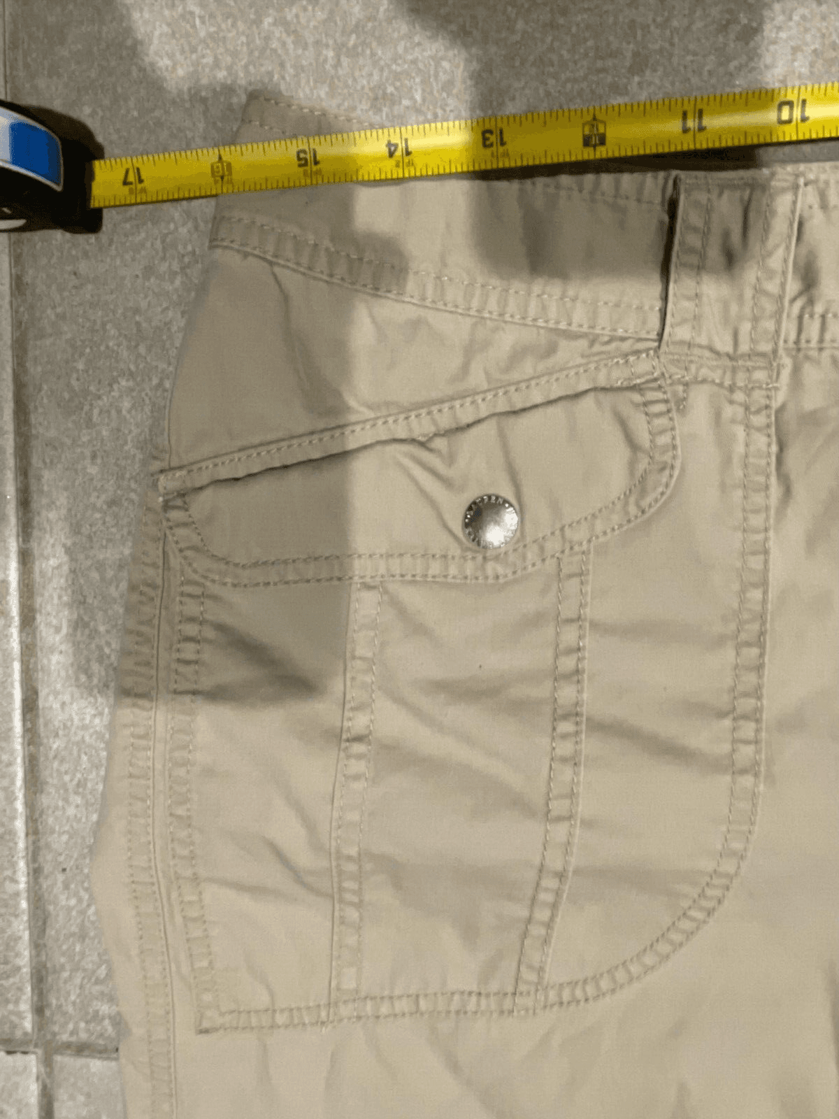 Lauren Ralph Lauren Pants Womens 8 Tan Khaki Crop Cargo Pockets Utility Cotton - Thumbnail 3