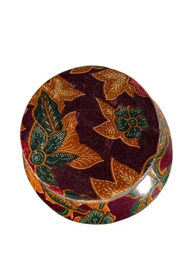 Vintage Decoupage Terracotta Jar With Flower and Leaf Design - Thumbnail 3
