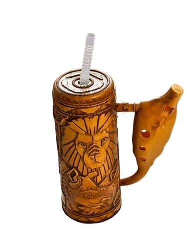 Disney Parks Souvenir Tiki 16 oz. Cup Tumbler w/ Lid & Straw, Dole Whip Sipper - Thumbnail 2