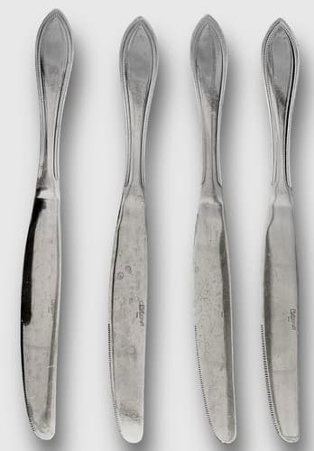 Four Pfaltzgraff AMERICAN BEAD Stainless 18/0 Knives EUC - Thumbnail 4