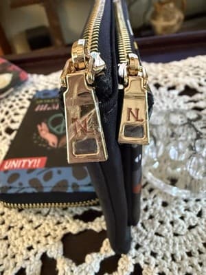 Nicole Lee You Are Made of Magic Double Zip Wristlet Wallet – Café Street Scene - Thumbnail 4