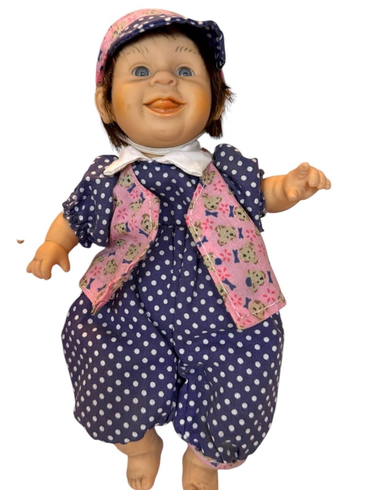 Set of 2, Gi-Go Toys My Pals Bean Bag Plush Boy Girl Baby Dolls Pair, Vintage - Thumbnail 3