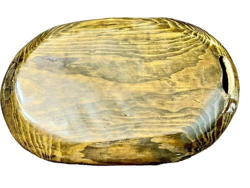 Hand Painted Wooden Tray Floral Motif Vibrant Colors Gold Trim 13.5 x 9 - Thumbnail 4