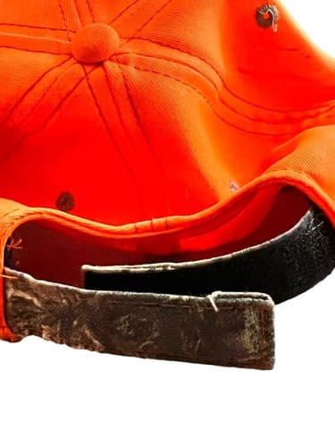 Size Matters Hat Cap Adjustable Orange/ Camo Outdoors Mens - Thumbnail 4