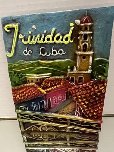 Trinidad de Cuba Handpainted Wall Plaque - Thumbnail 2