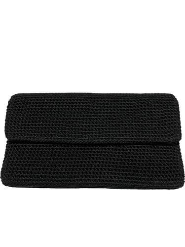 The Sak Evening Party Clutch Small Purse Black Woven