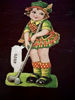 Antique Victorian Die Cut Paper Dolls Lot of 5 Children Lithograph Scrap Germany - Thumbnail 2