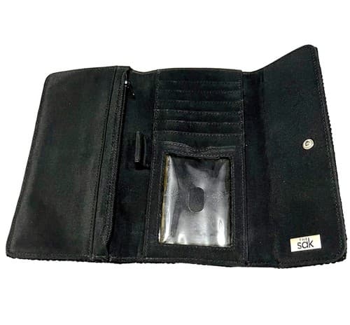 The Sak Evening Party Clutch Small Purse Black Woven - Thumbnail 6