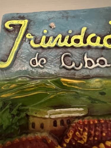 Trinidad de Cuba Handpainted Wall Plaque - Thumbnail 4