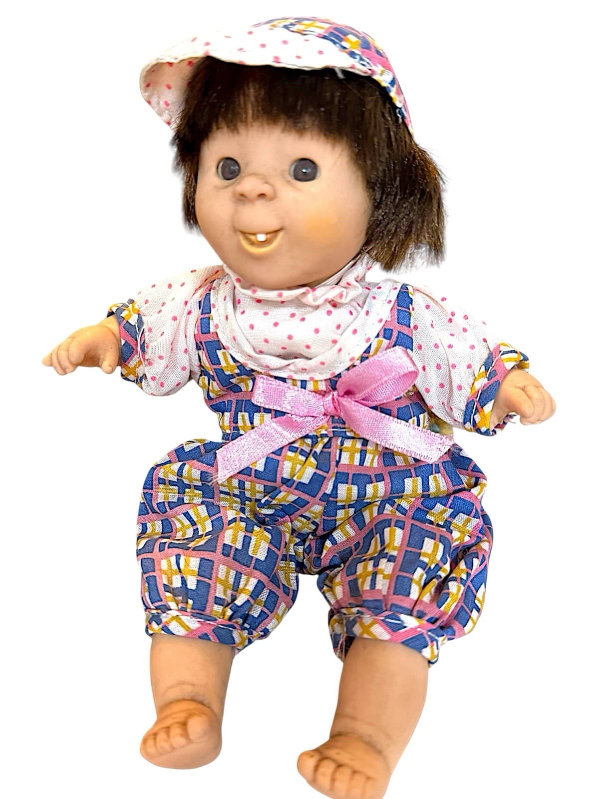Set of 2, Gi-Go Toys My Pals Bean Bag Plush Boy Girl Baby Dolls Pair, Vintage - Thumbnail 2